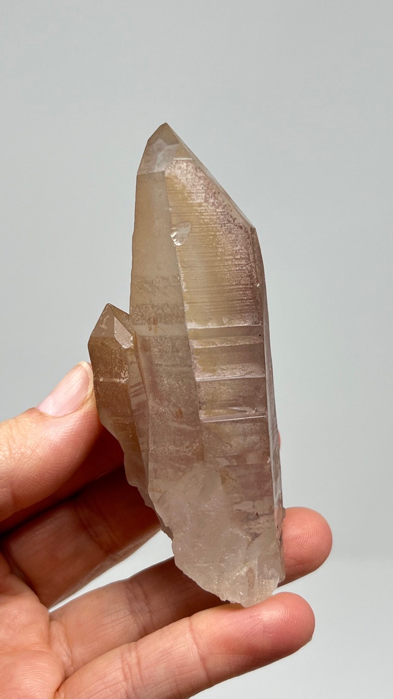 737 Pink Lemurian Recordkeeper Quartz