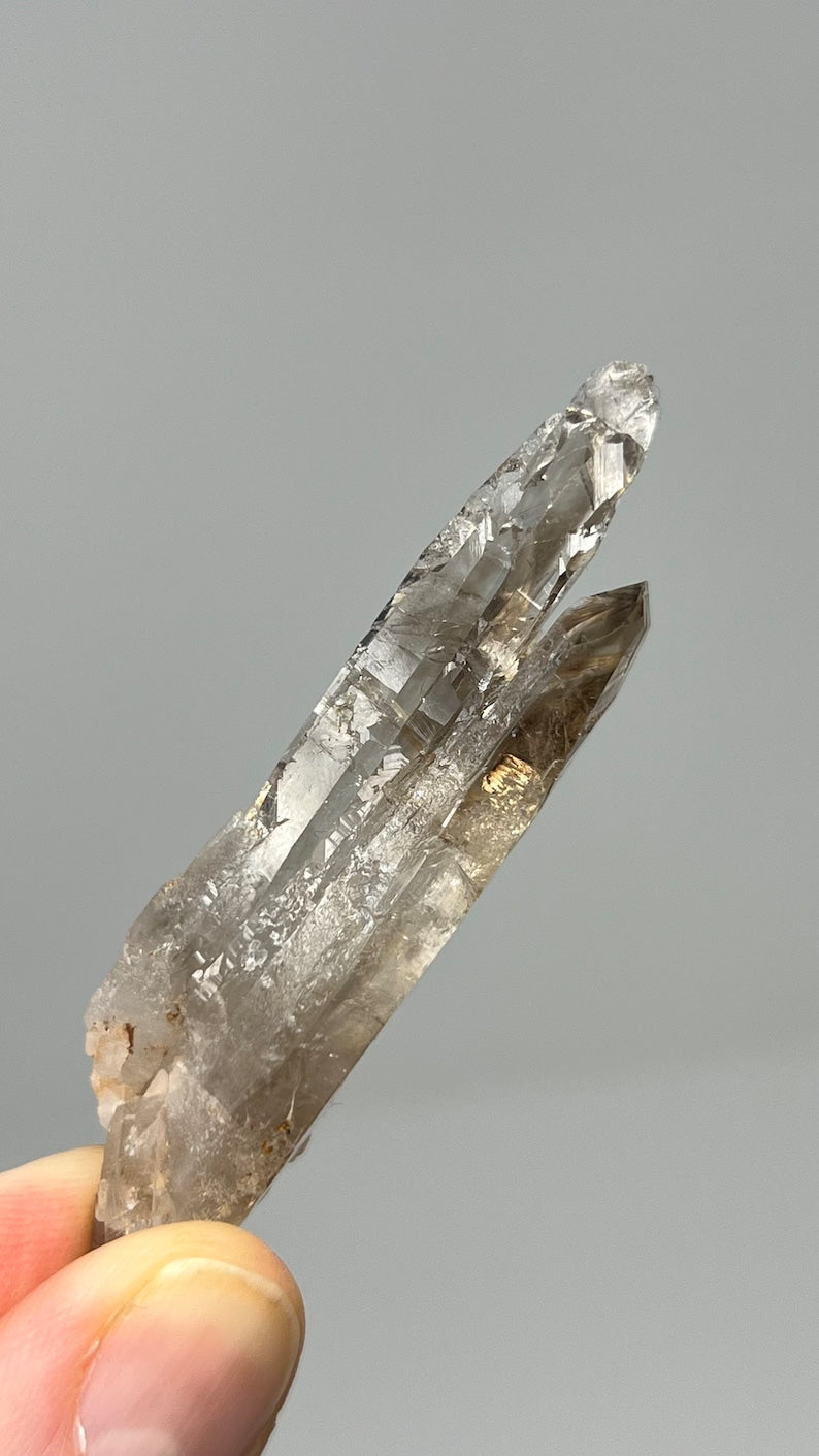 Elestial Lightbrary Smoky Quartz Lemurian, 13.5g Malawi