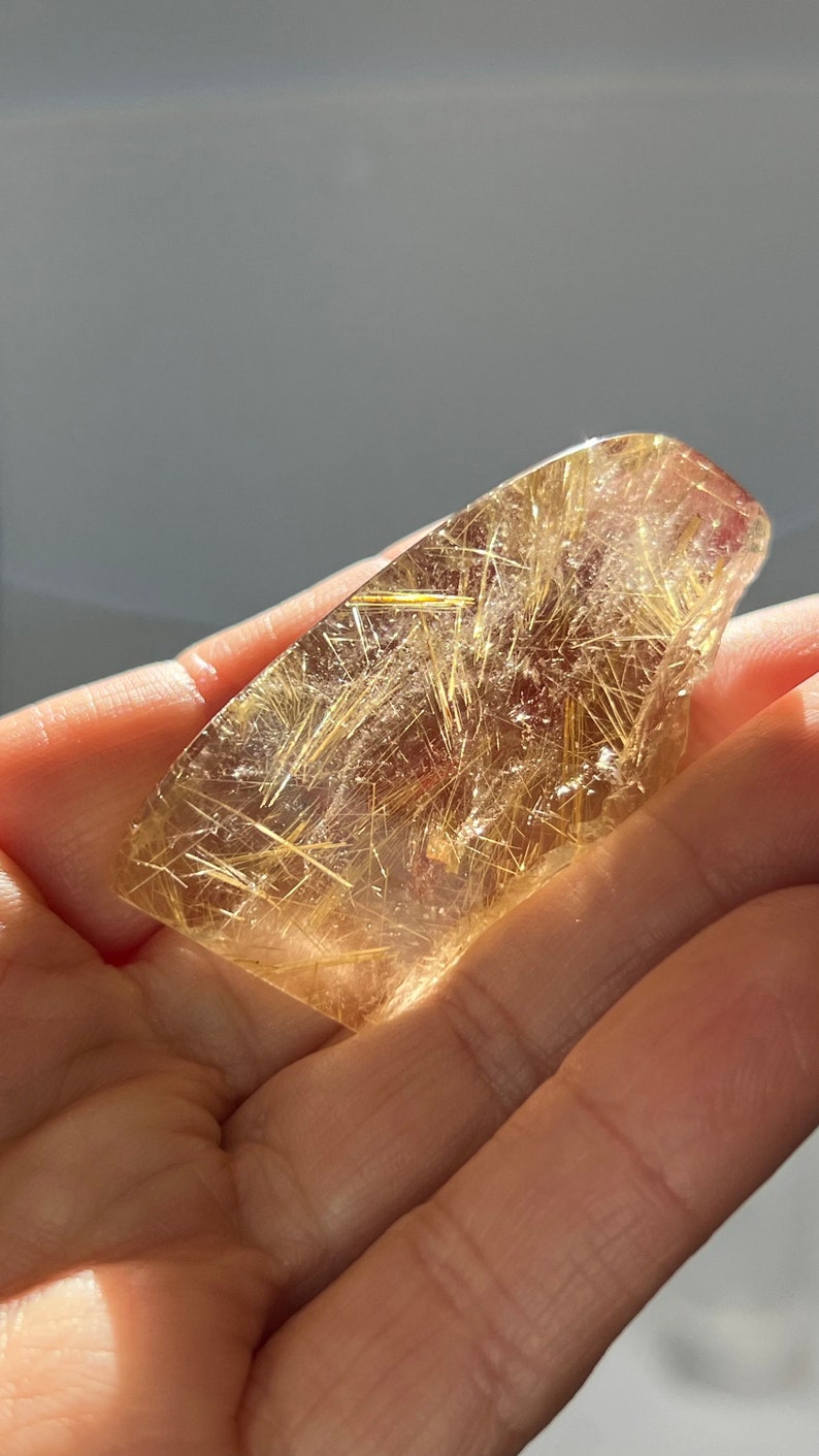 Gold Rutile in Quartz, 27g Brazil