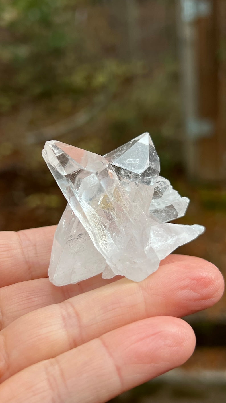 Cross Twin Lemurian Quartz, Arkansas, USA