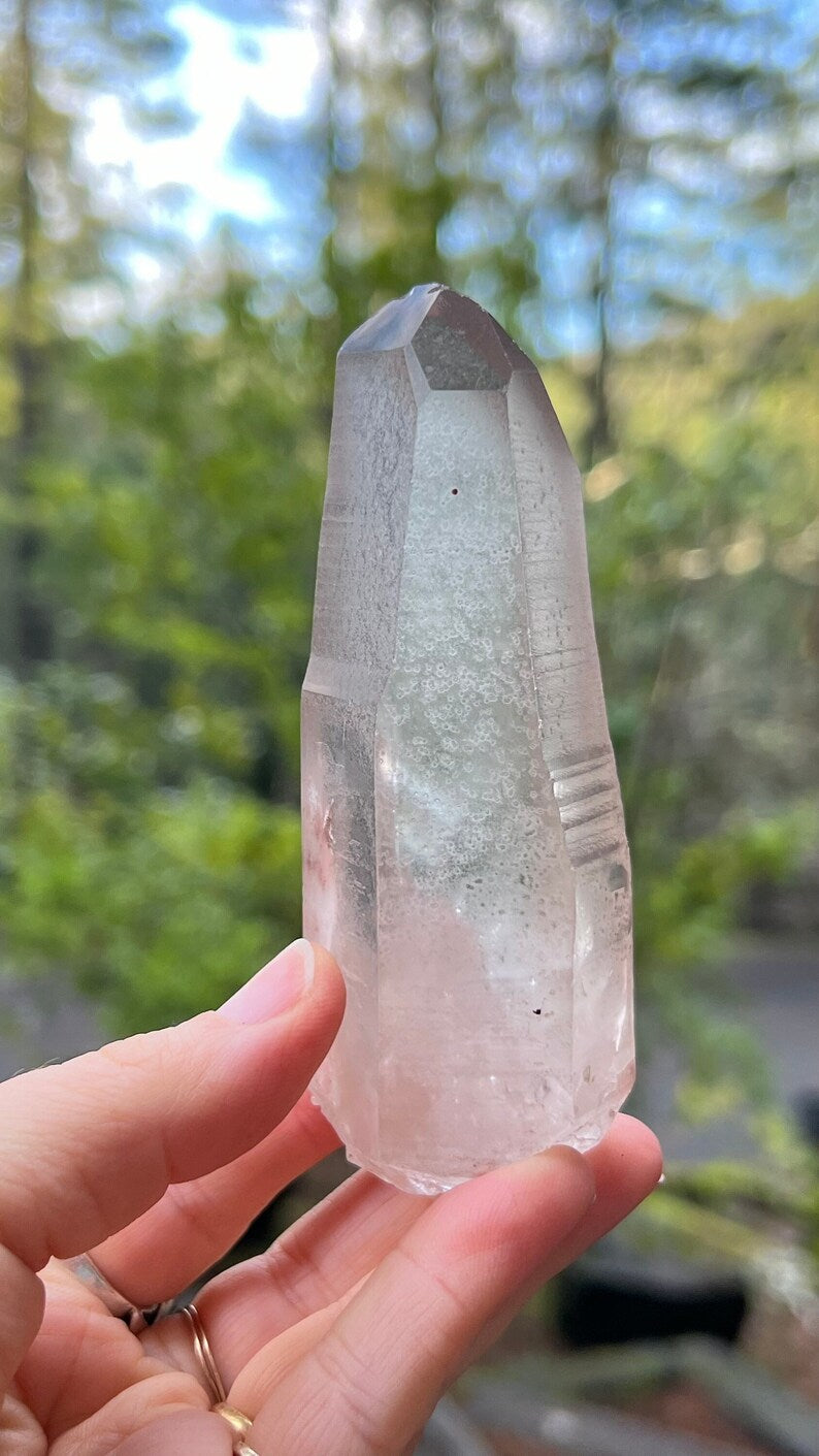 Pink Lemurian Recordkeeper Quartz