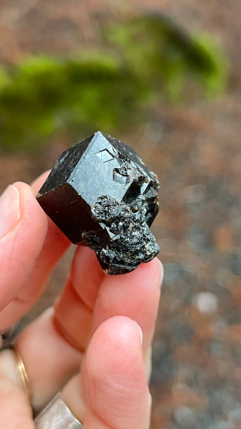 Andradite Garnet var. Melanite, Black Garnet, 22g Mali