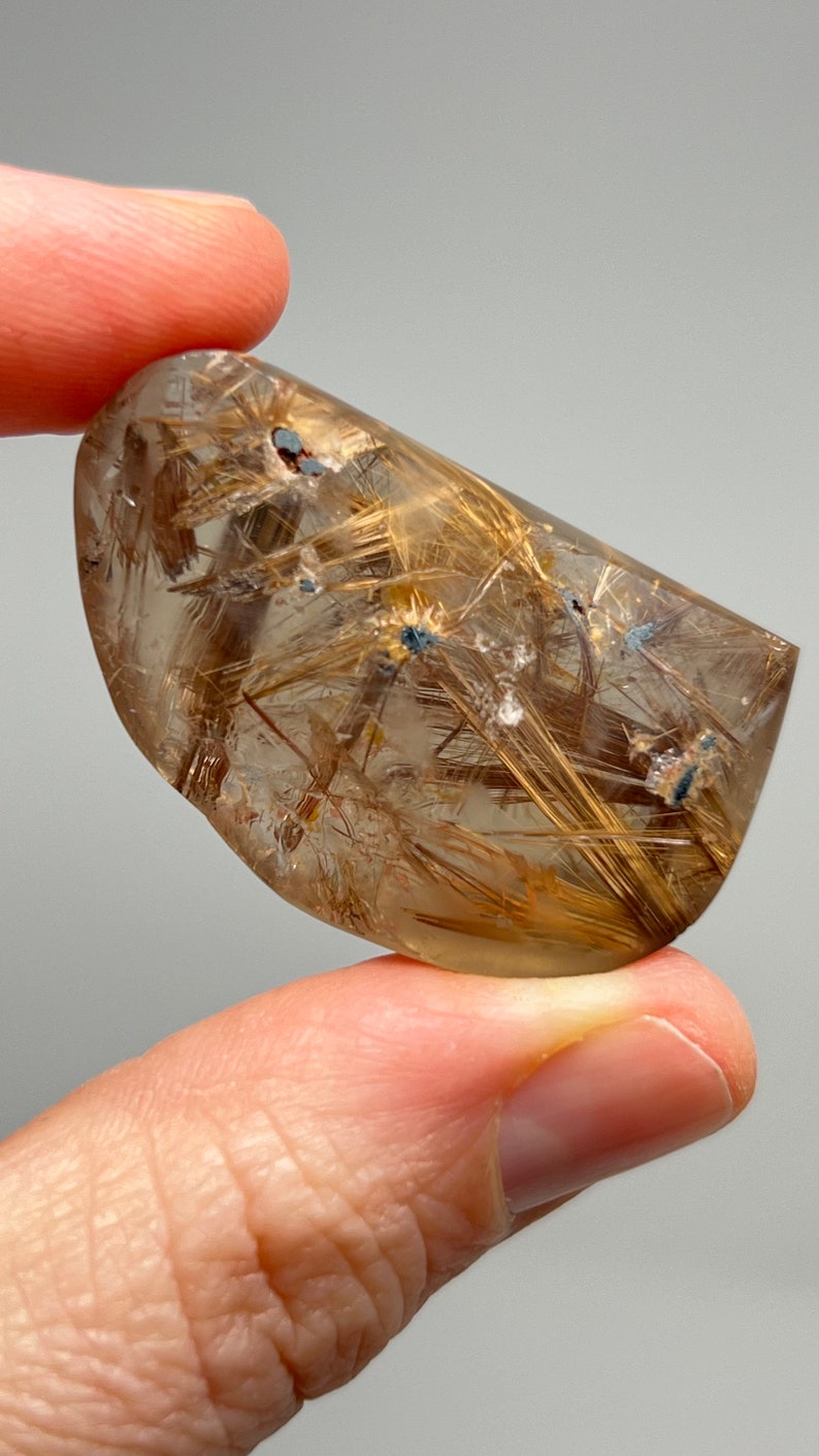 Prismatic Rutile in Quartz, 24g Brazil