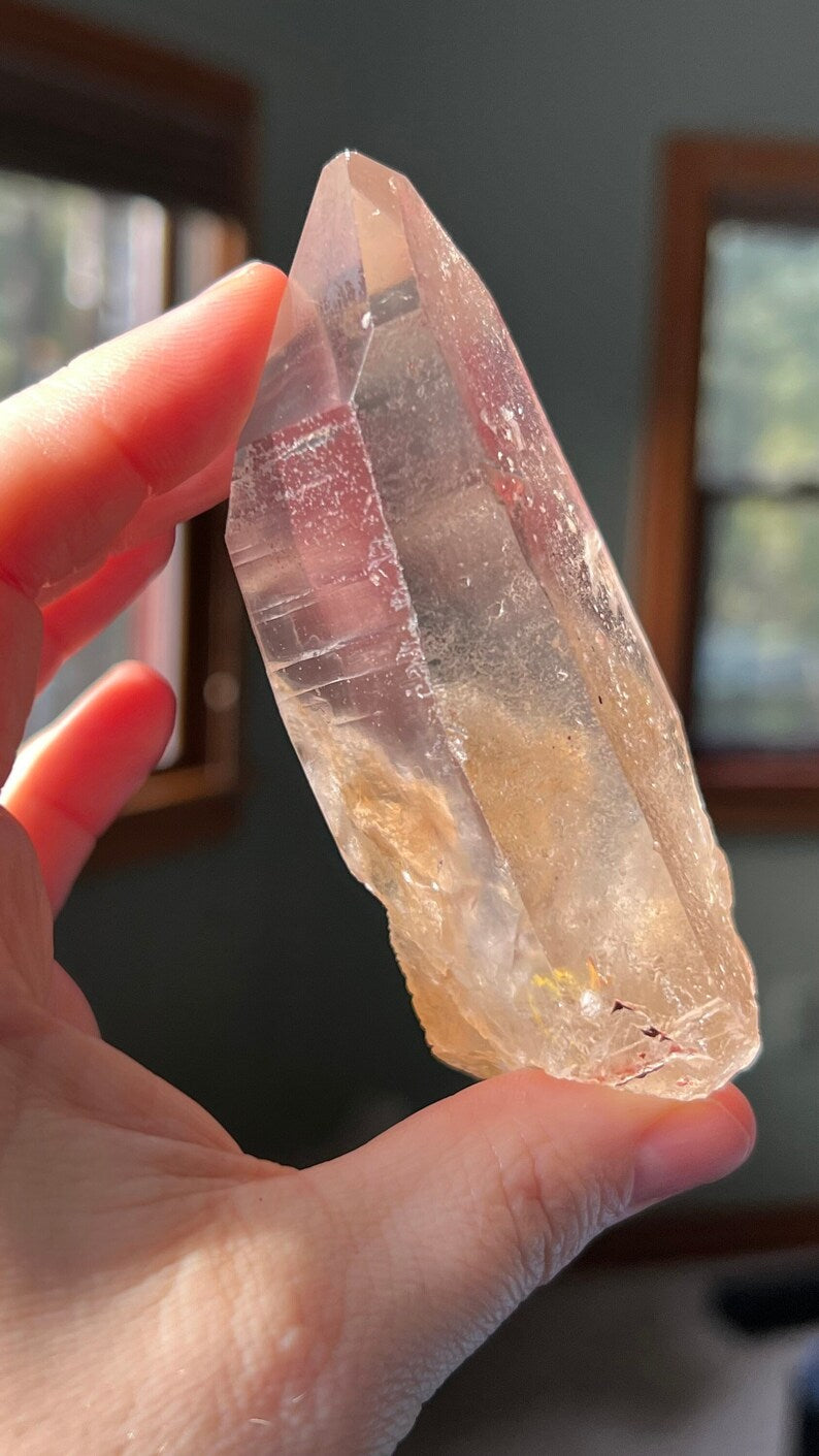 Pink Lemurian Golden Healer Quartz, Brazil