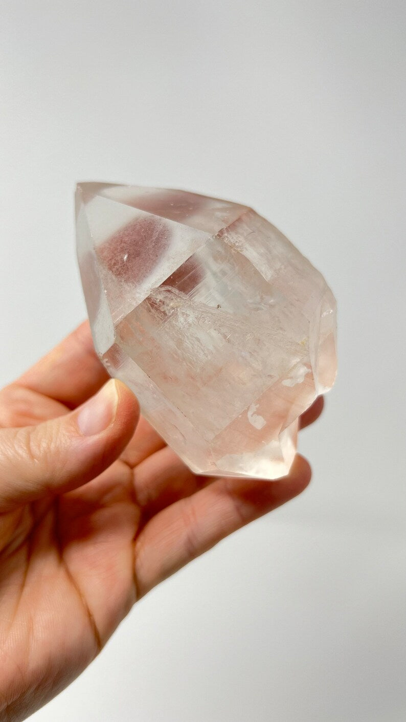 Prismatic Pink Lemurian DT Quartz