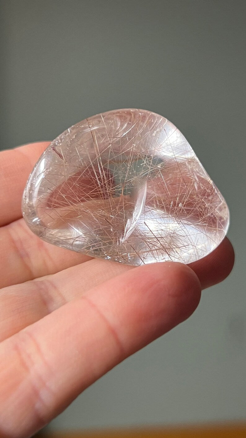 Prismatic Rutile in Quartz, 31g Brazil