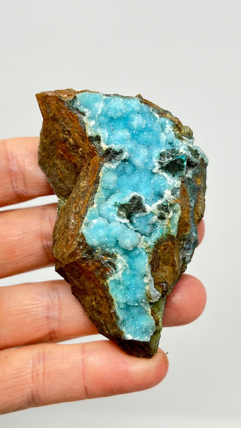 Stalactite Druse Chrysocolla, Ray Mine, Pinal County, Arizona