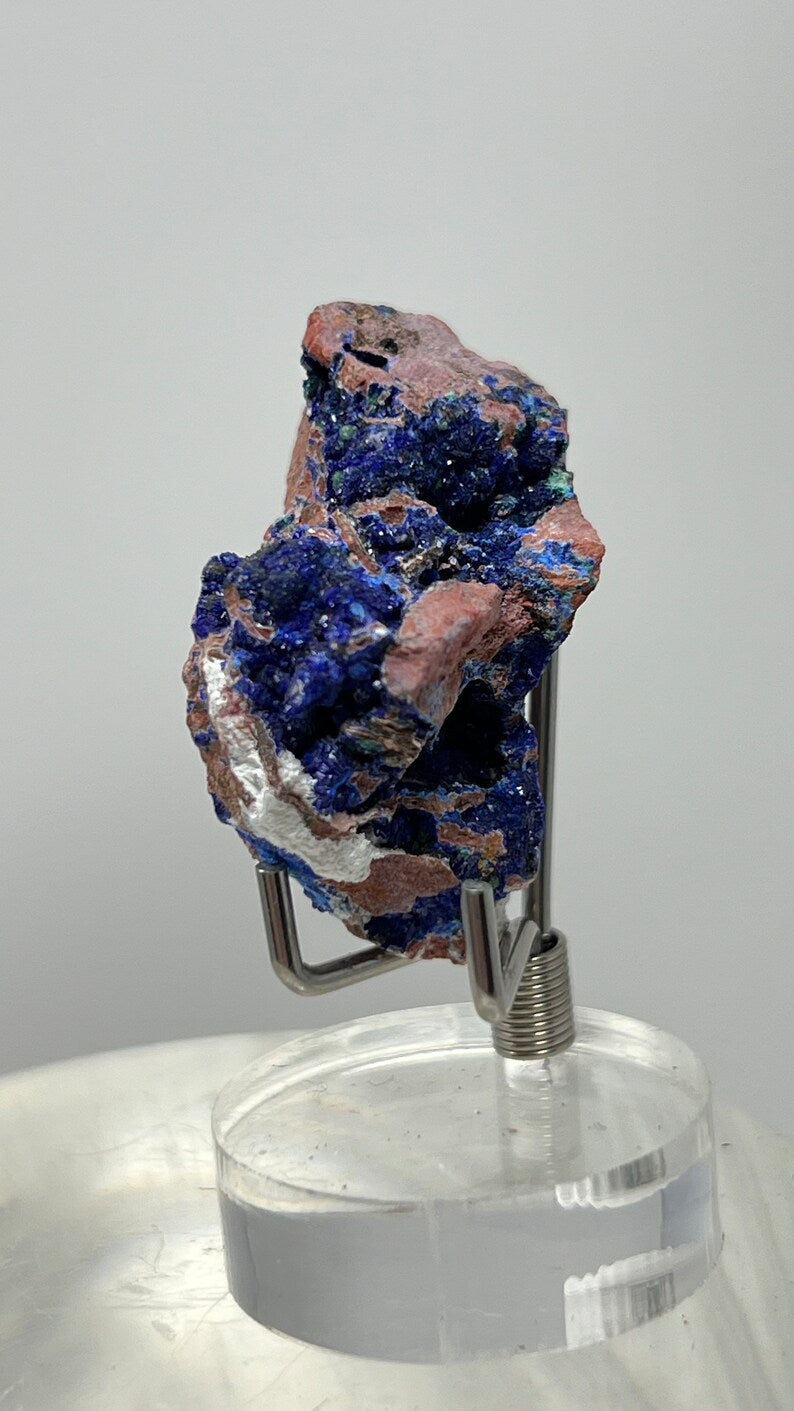 Azurite Crystals in Matrix, Morenci Mine Region, Arizona USA