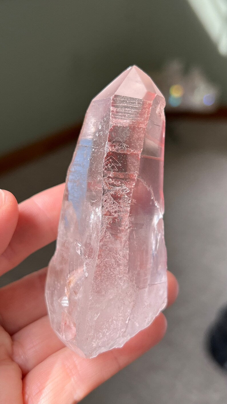 Prismatic Pink Lemurian Time-link Quartz