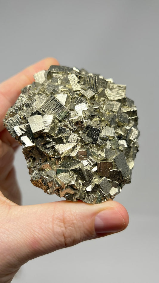 Prismatic Pyrite Crystal, Huanzala Mine Peru