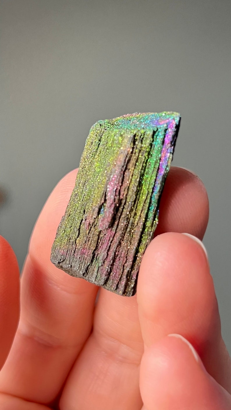 Iridescent Natural Hematite 44ct Andrade Mine, Brazil Rainbow Minerals