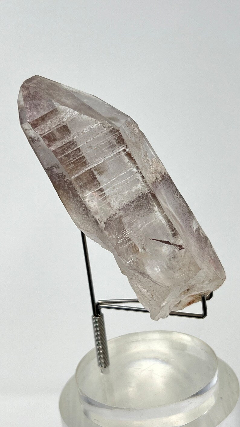 Pink Lemurian Time-link Quartz, 143g Brazil