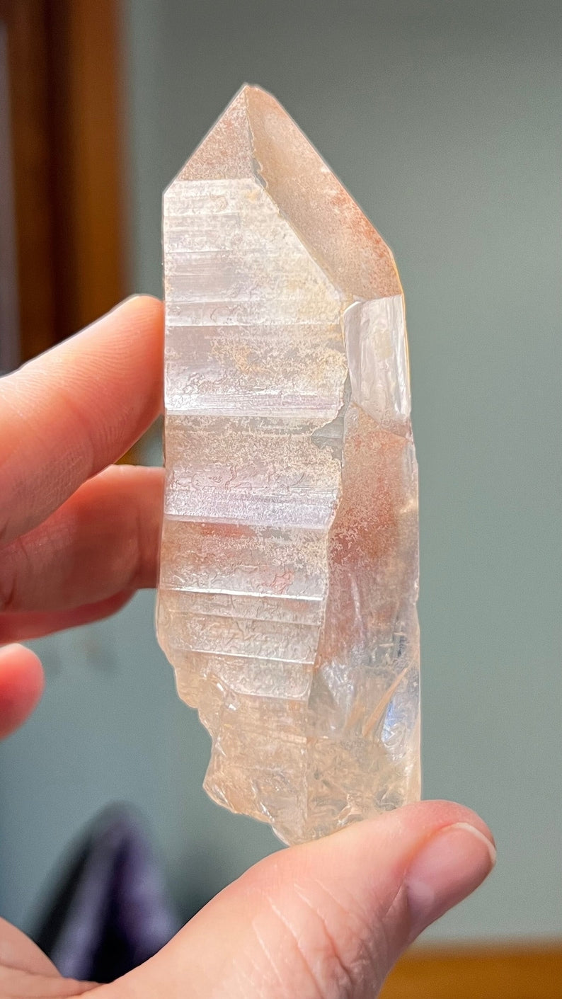 Pink Lemurian Golden Healer Quartz, Brazil