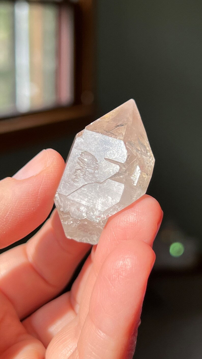 Smoky Elestial Quartz Crystal, 29g Brazil