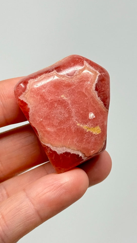 Rhodochrosite Tumbled Stone, 48g Argentina