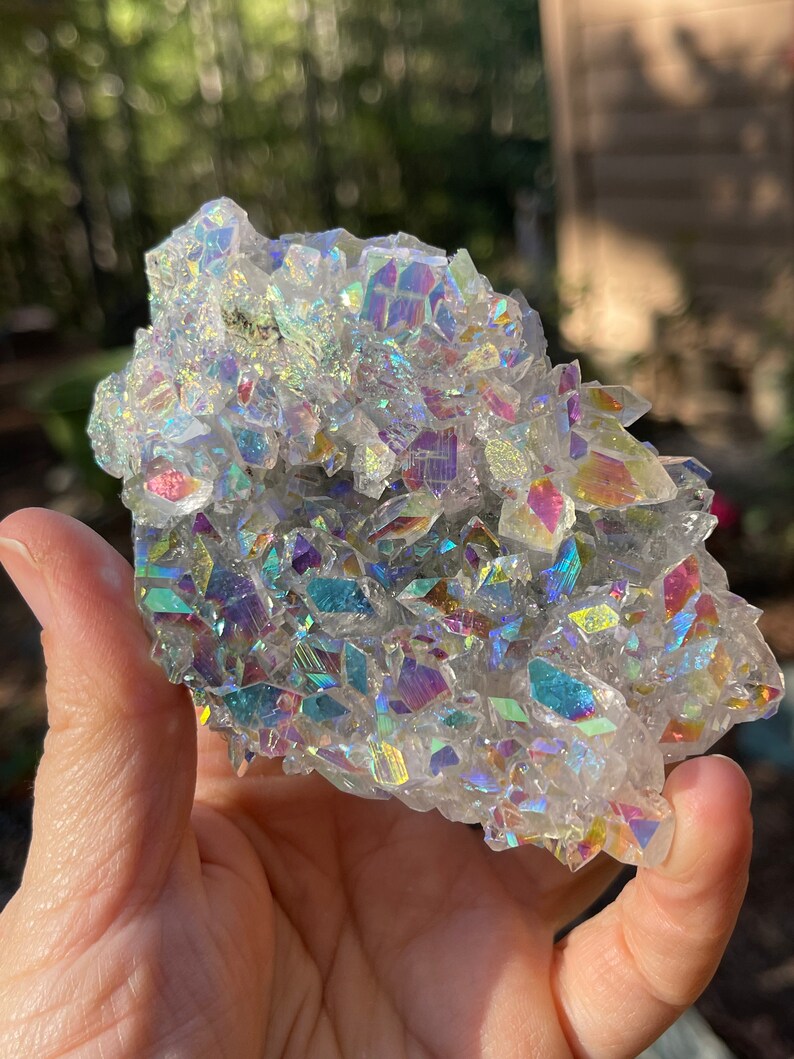 Prismatic Angel Aura Apophyllite Stalactite