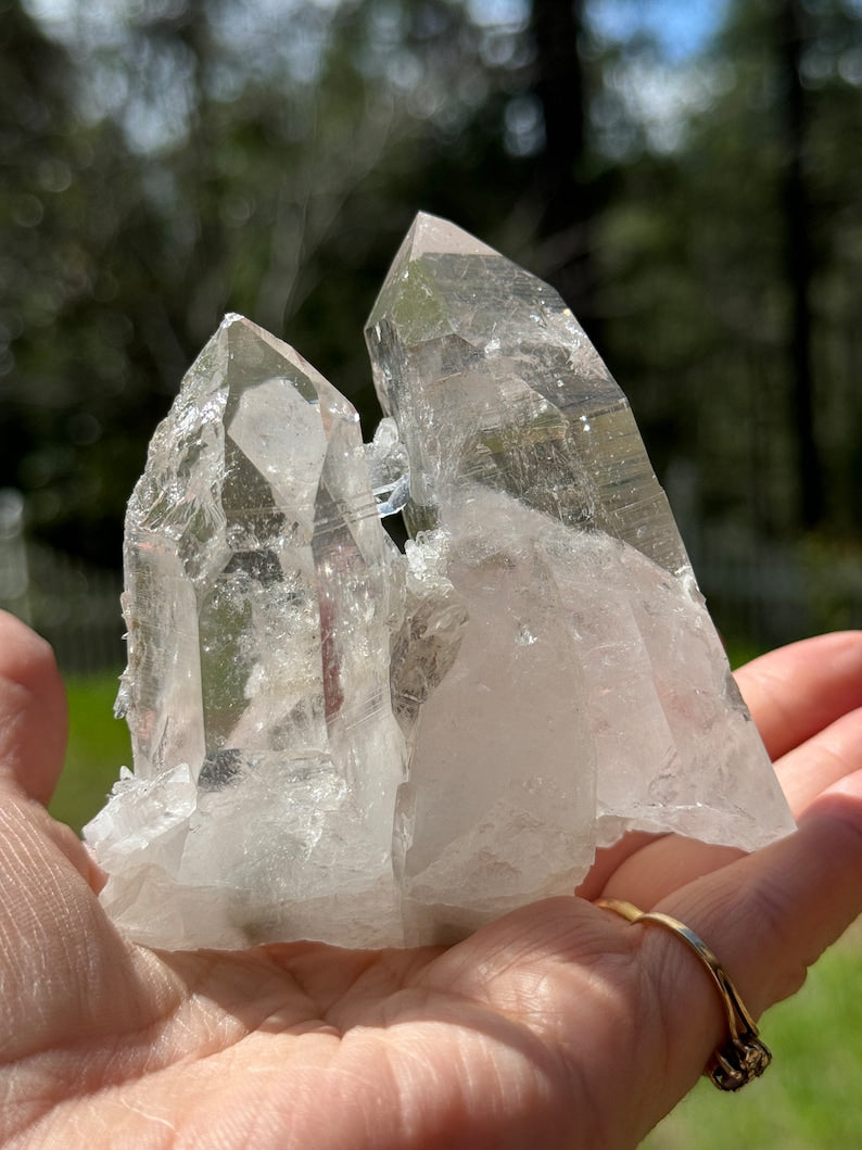 Lemurian Quartz Connection Cluster, 257g Colombia