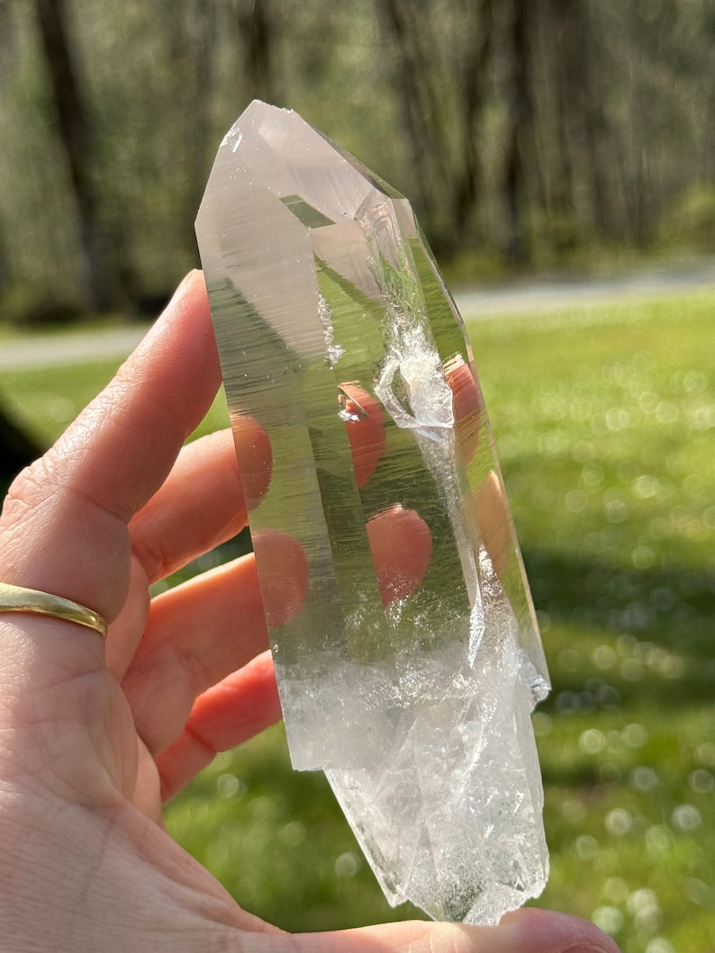 Optical 737 Lemurian Quartz, 322g Arkansas USA