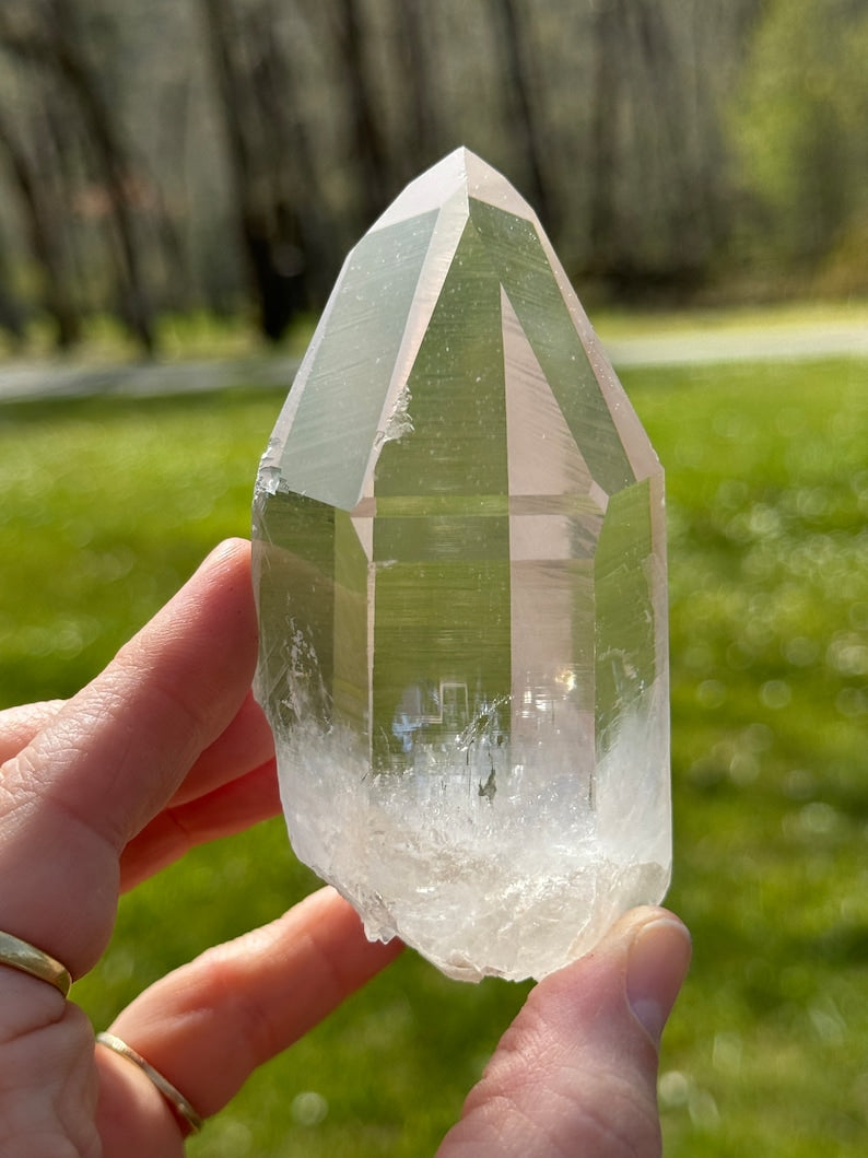 Diamond Window Lemurian Quartz, 318g Arkansas, USA