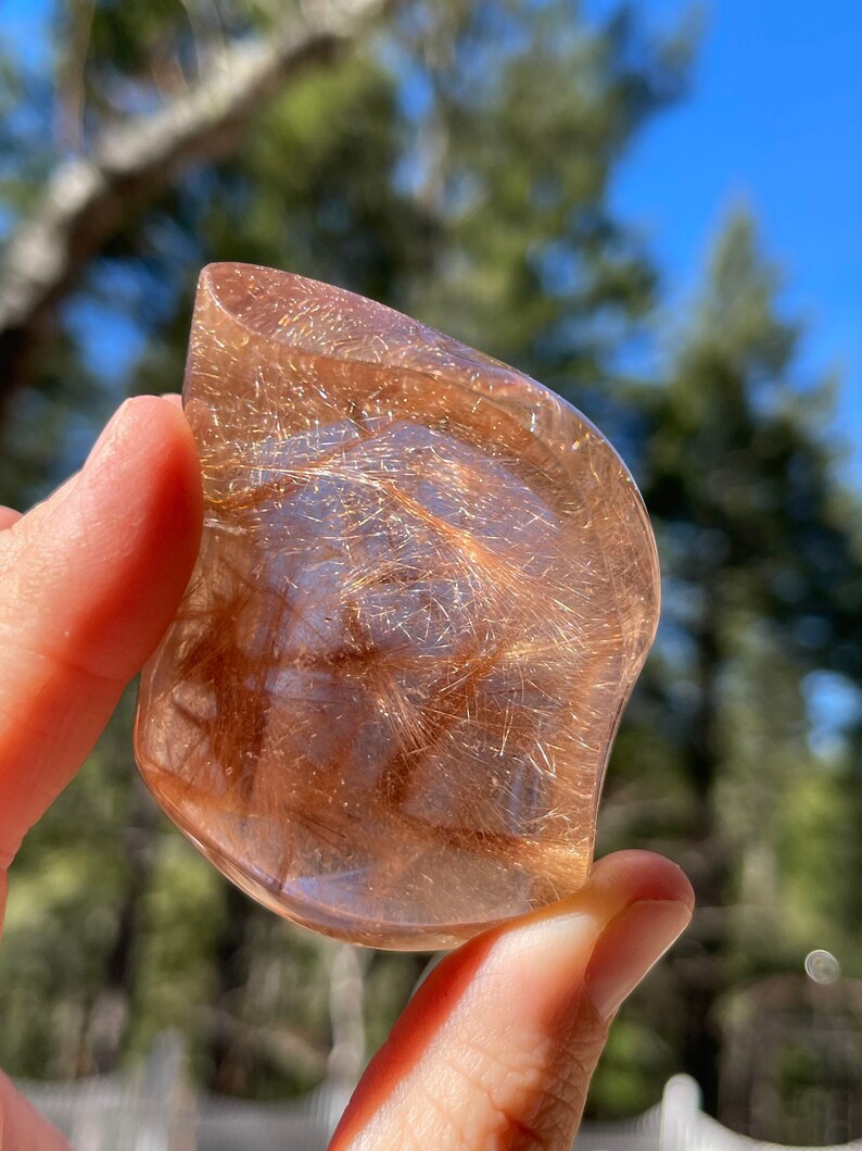 Prismatic Gold Rutile in Quartz, Lawrence Stoller, Brazil