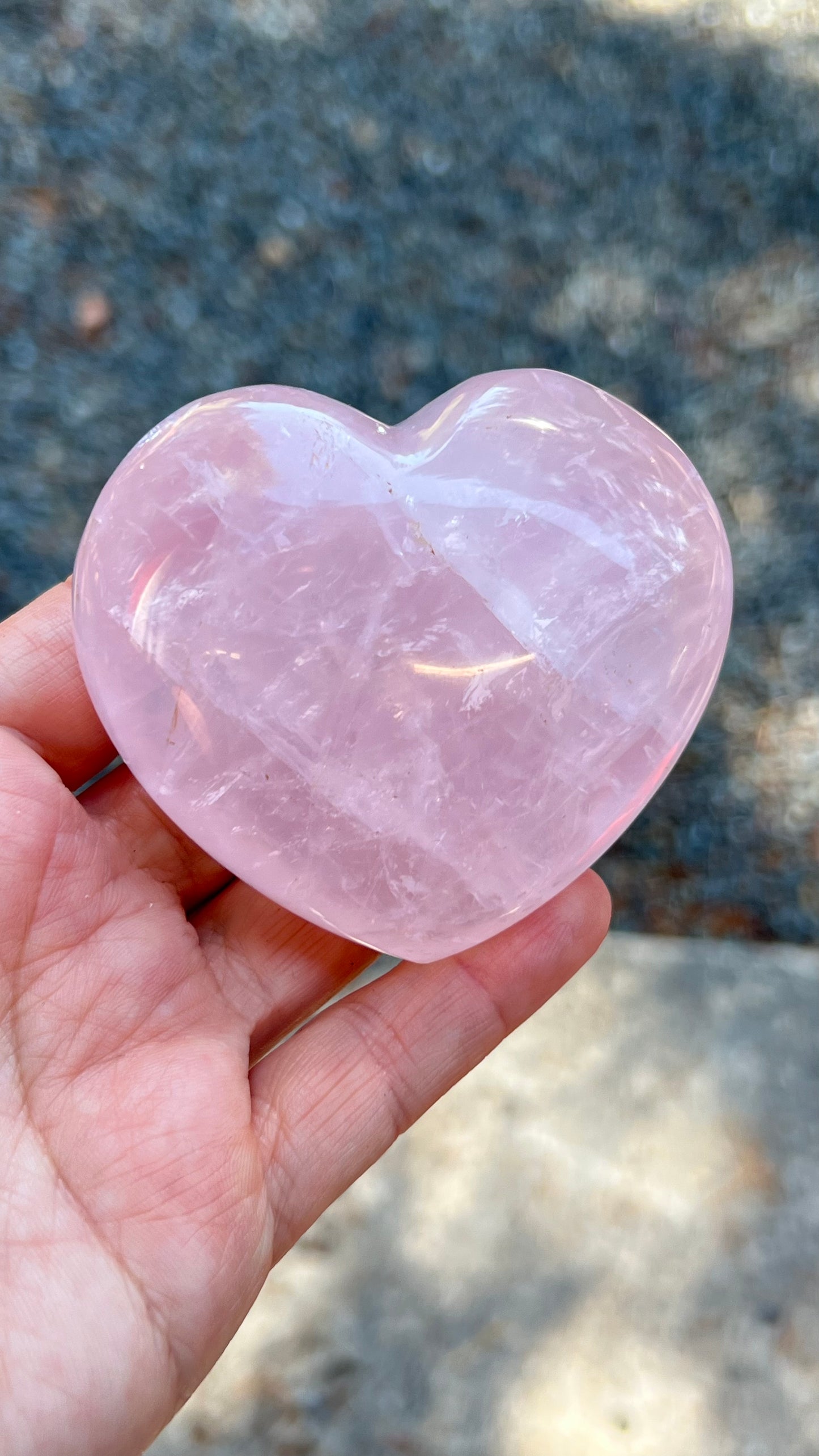 Rose Quartz Crystal Heart