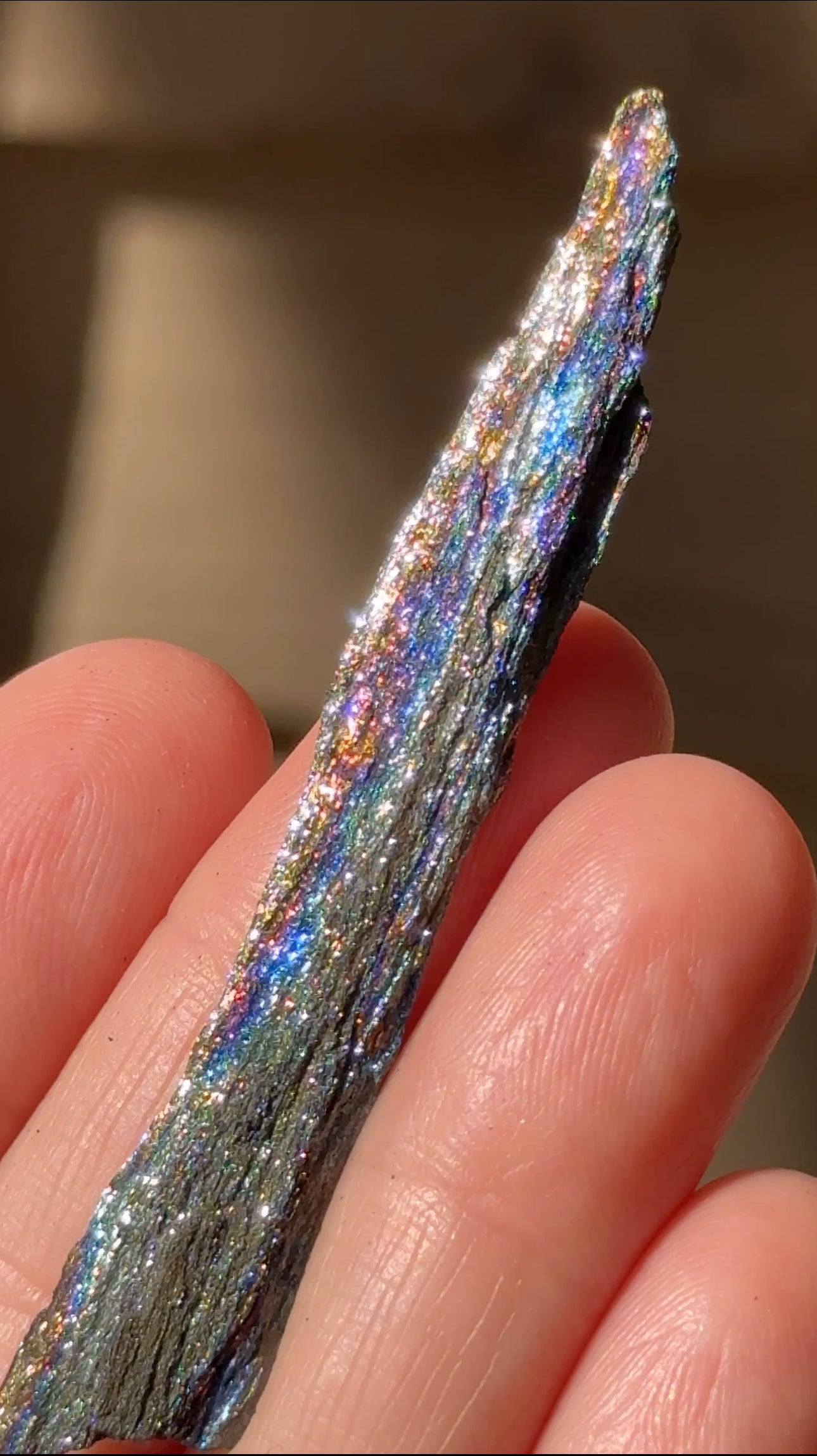 Iridescent Natural Hematite, 6g Andrade Mine, Brazil, Rainbow Hematite