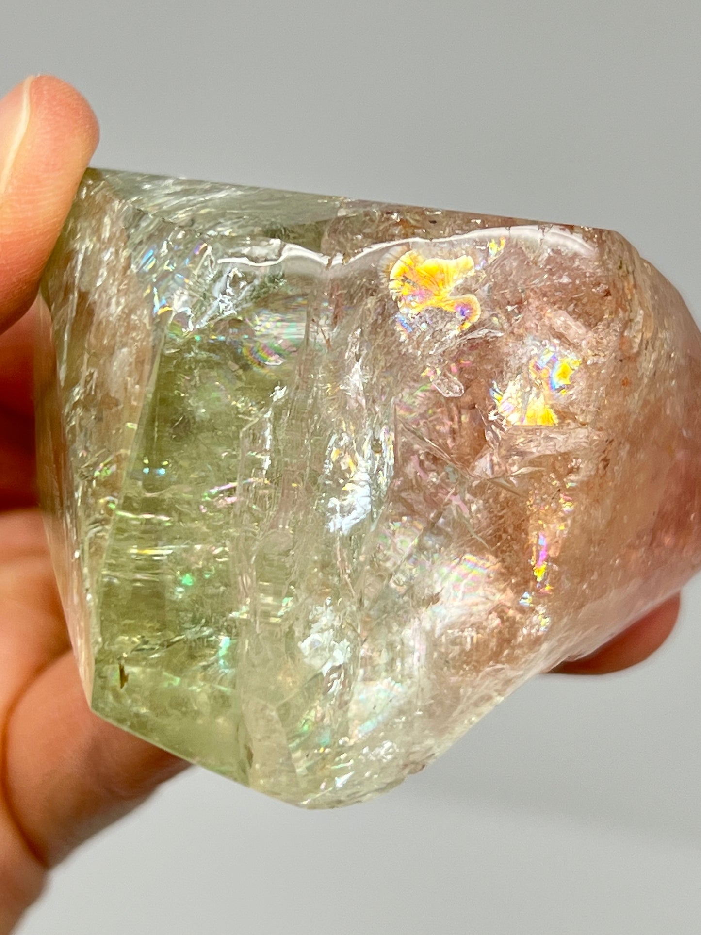 Bi-color Beryl Morganite & Aquamarine Crystal