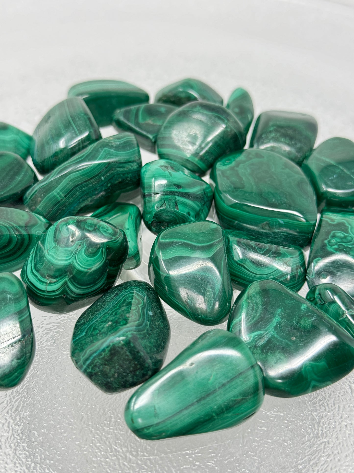 One Malachite Tumbled Stone