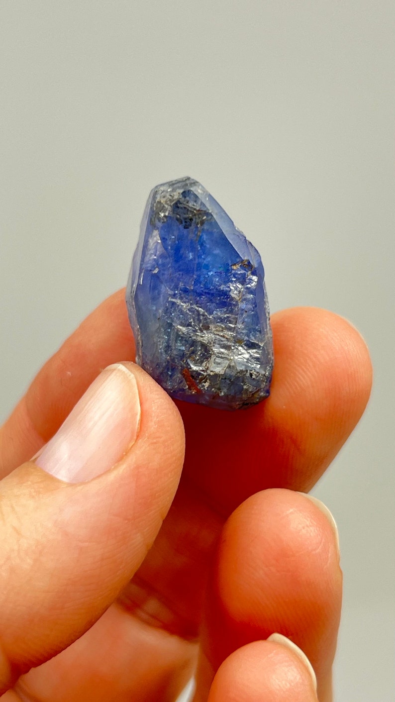 Blue-Violet Tanzanite Zoisite, Raw Crystal, 8.5g