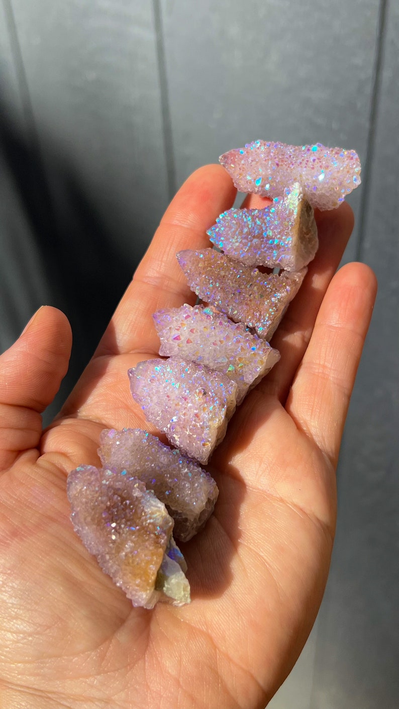 ONE Lavender Angel Aura Spirit Quartz Point