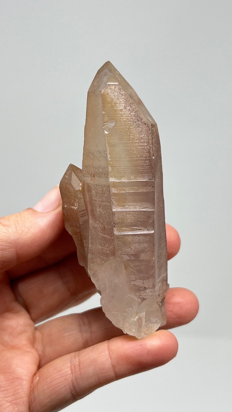 737 Pink Lemurian Recordkeeper Quartz