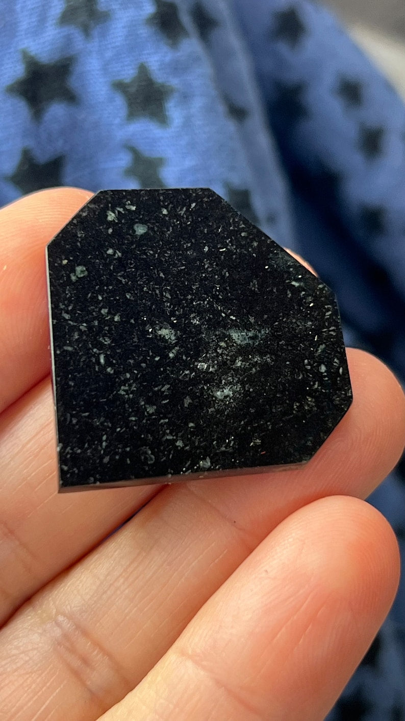 Mother of Pearl, Lapis Lazuli, 6g Custom Lapidary Gem