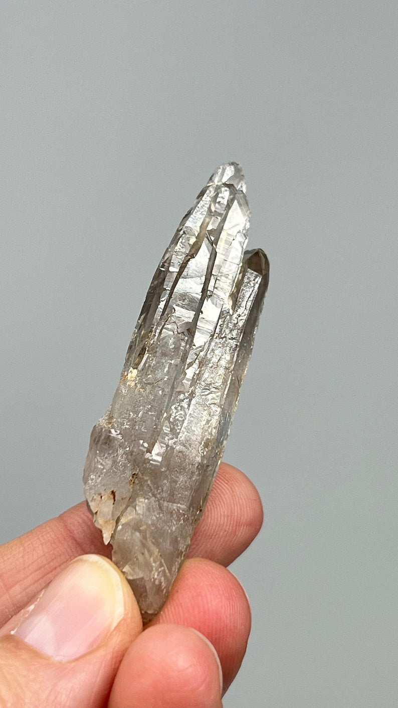Elestial Lightbrary Smoky Quartz Lemurian, 13.5g Malawi