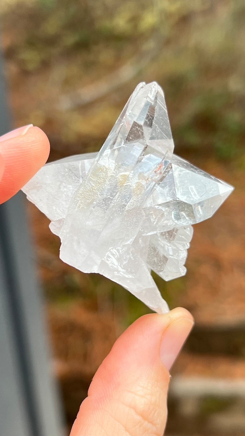 Cross Twin Lemurian Quartz, Arkansas, USA