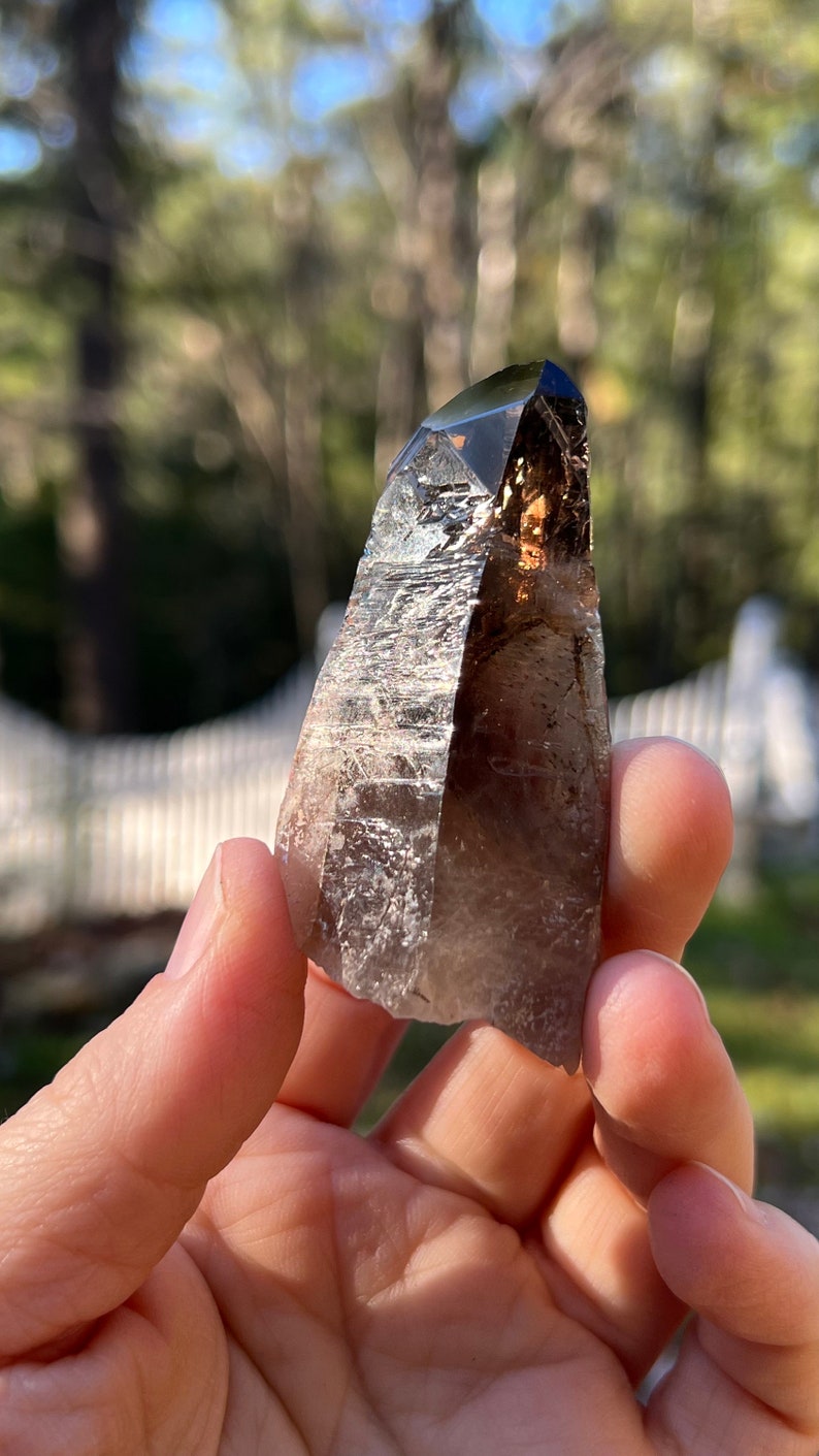 Prismatic Smoky Quartz Point, 31.5g Malawi