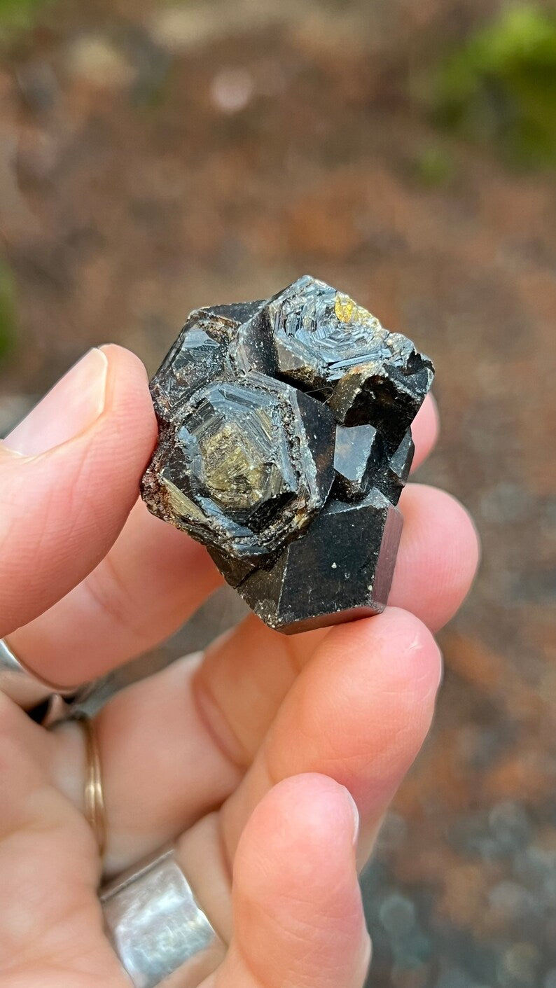 Andradite Garnet var. Melanite, Black Garnet, 31g Mali