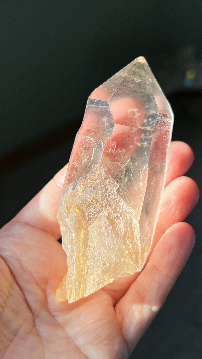 Pink Lemurian Golden Healer Quartz, Brazil