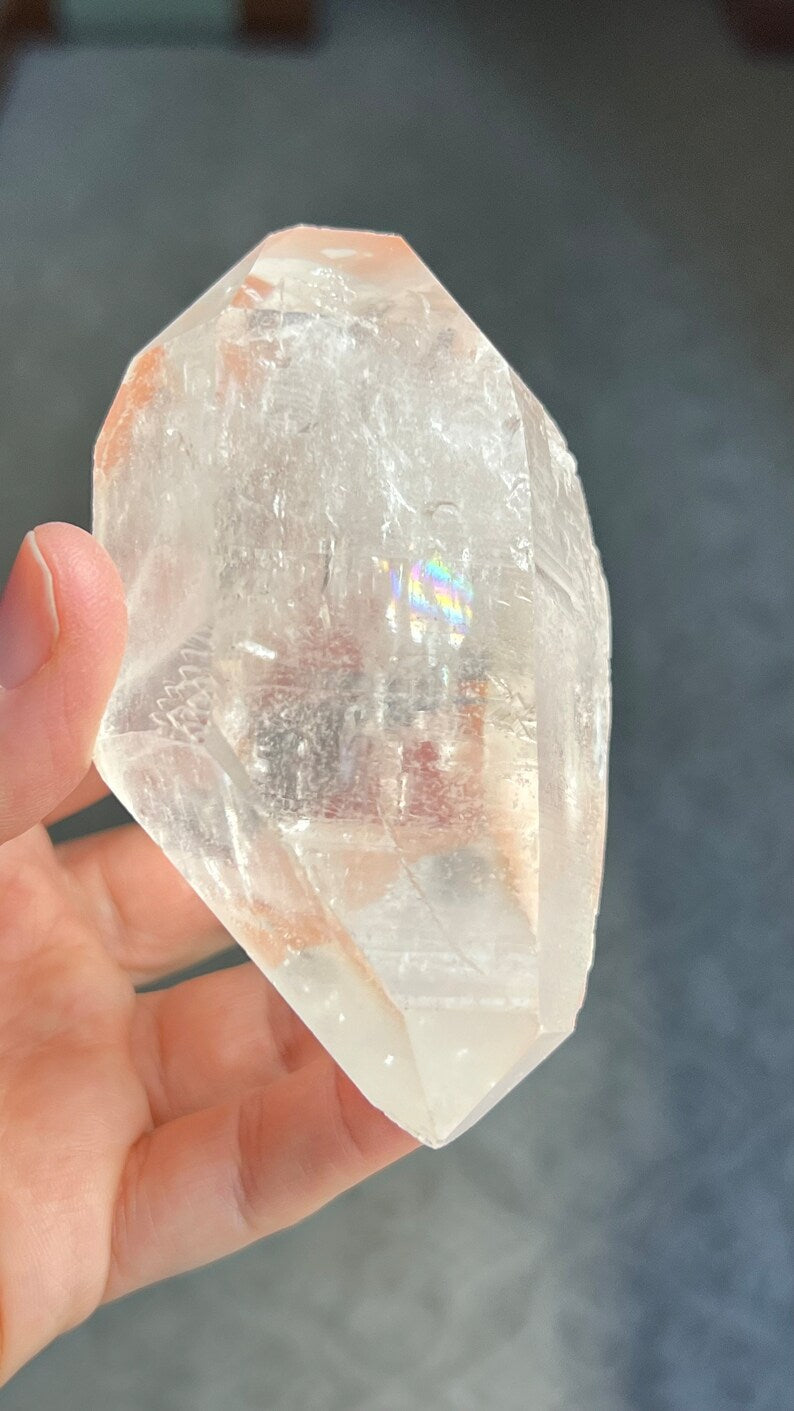 Prismatic Pink Lemurian DT Quartz