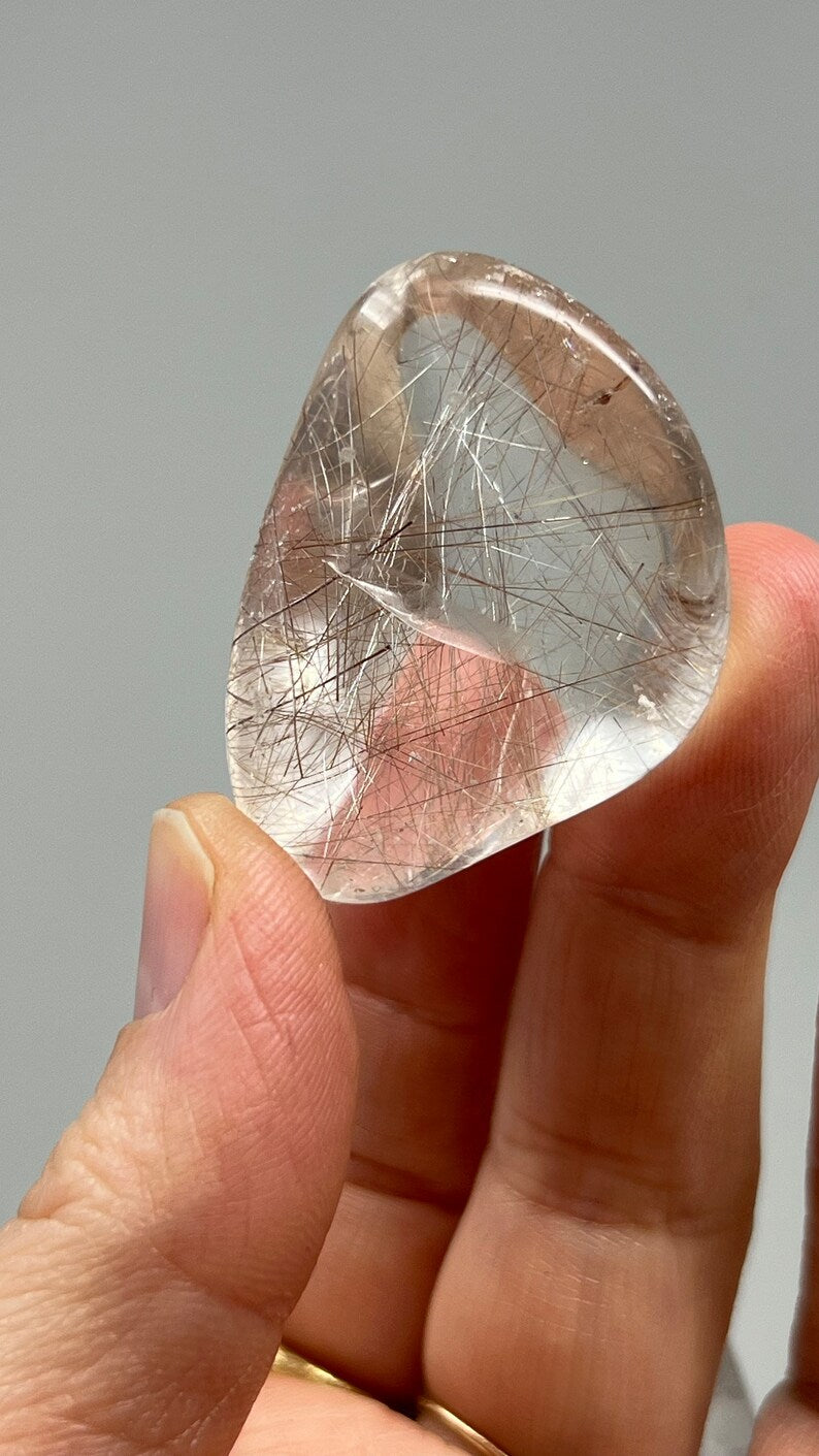 Prismatic Rutile in Quartz, 31g Brazil