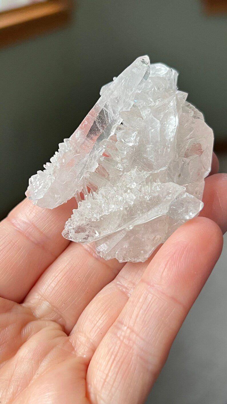 Clear Quartz Intricate Cluster, India
