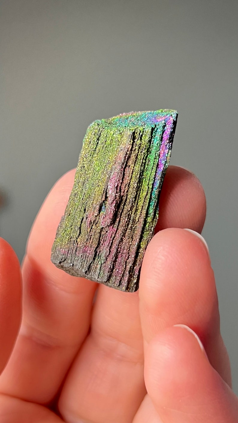 Iridescent Natural Hematite 44ct Andrade Mine, Brazil Rainbow Minerals