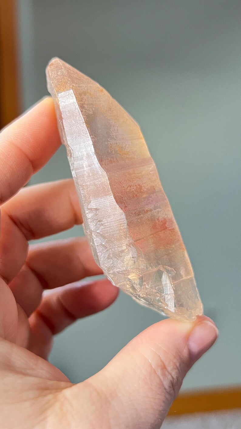 Pink Lemurian Golden Healer Quartz, Brazil