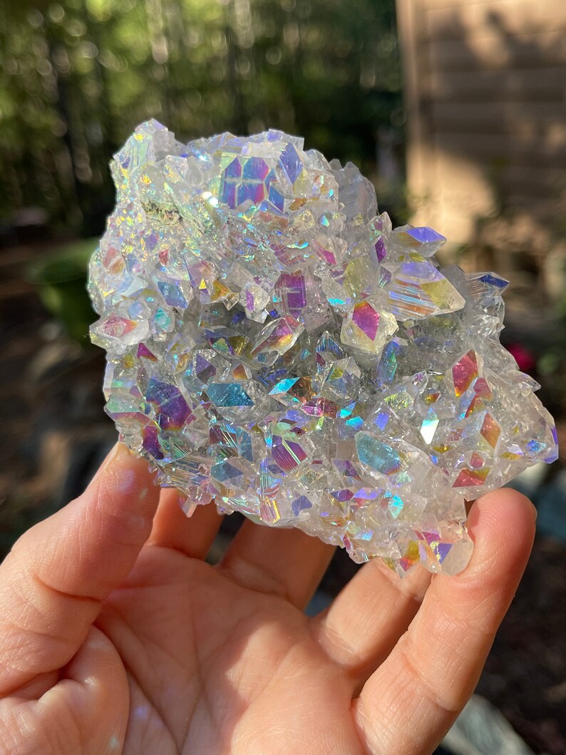 Prismatic Angel Aura Apophyllite Stalactite