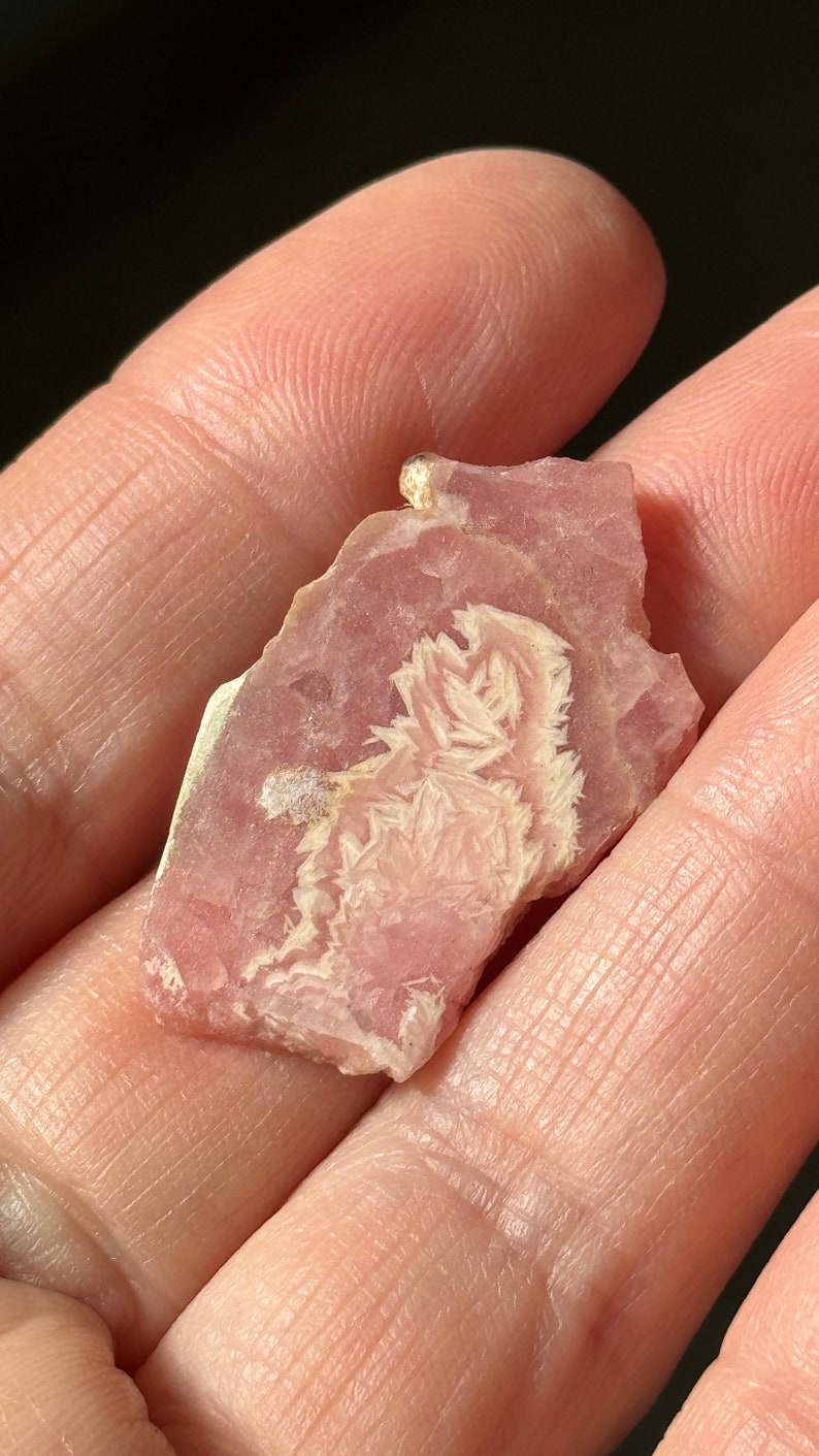 Two Rhodochrosite Slices, 8.6g, Argentina