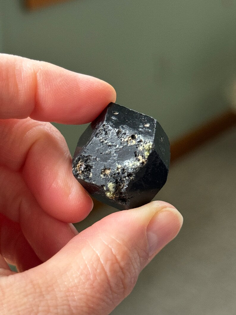 Andradite Garnet var. Melanite, Black Garnet, 43g Mali