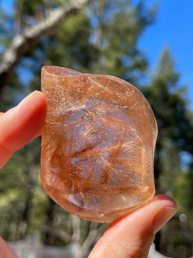 Prismatic Gold Rutile in Quartz, Lawrence Stoller, Brazil