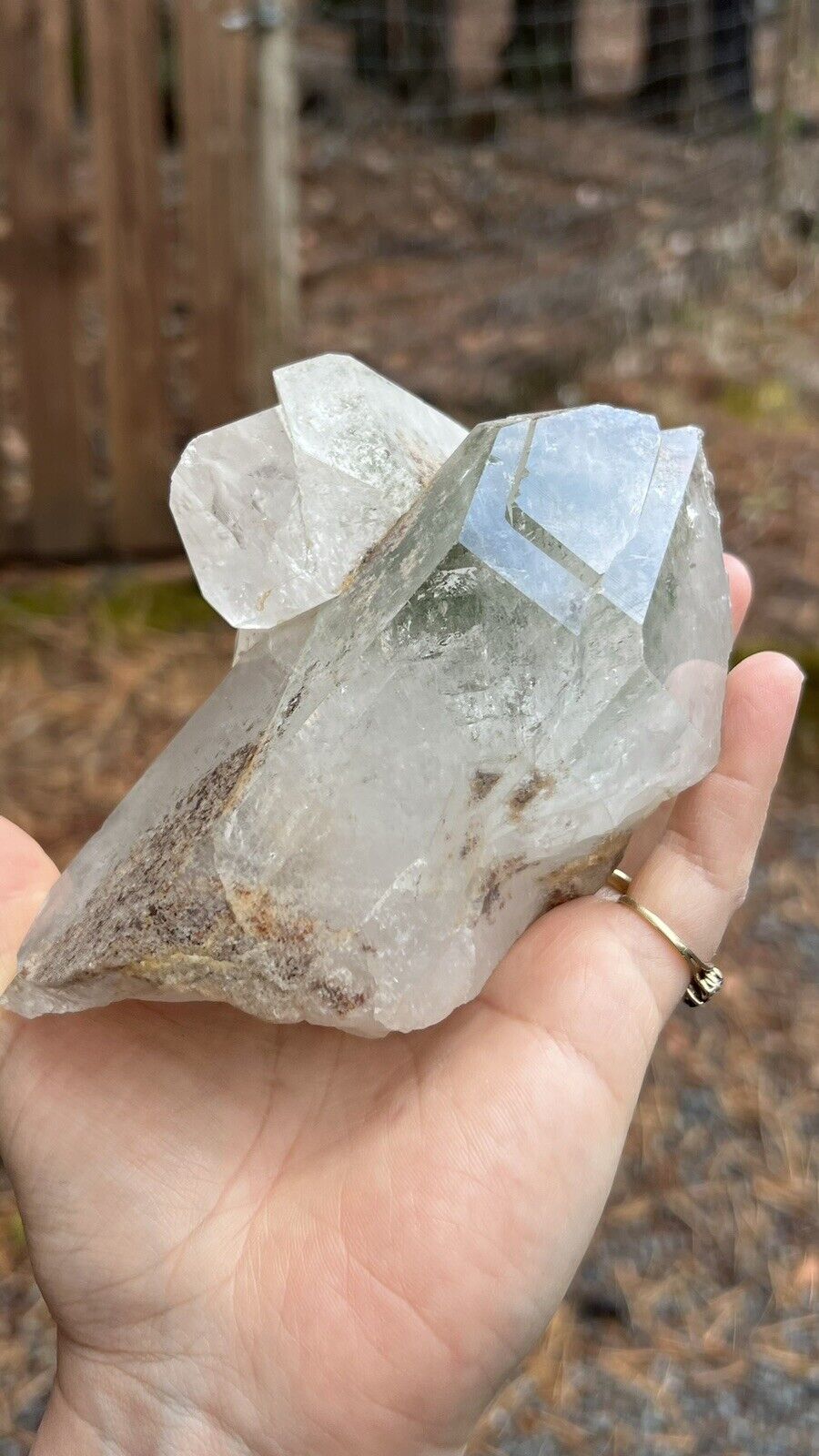 Large Lodolite Quartz Point, Brazil