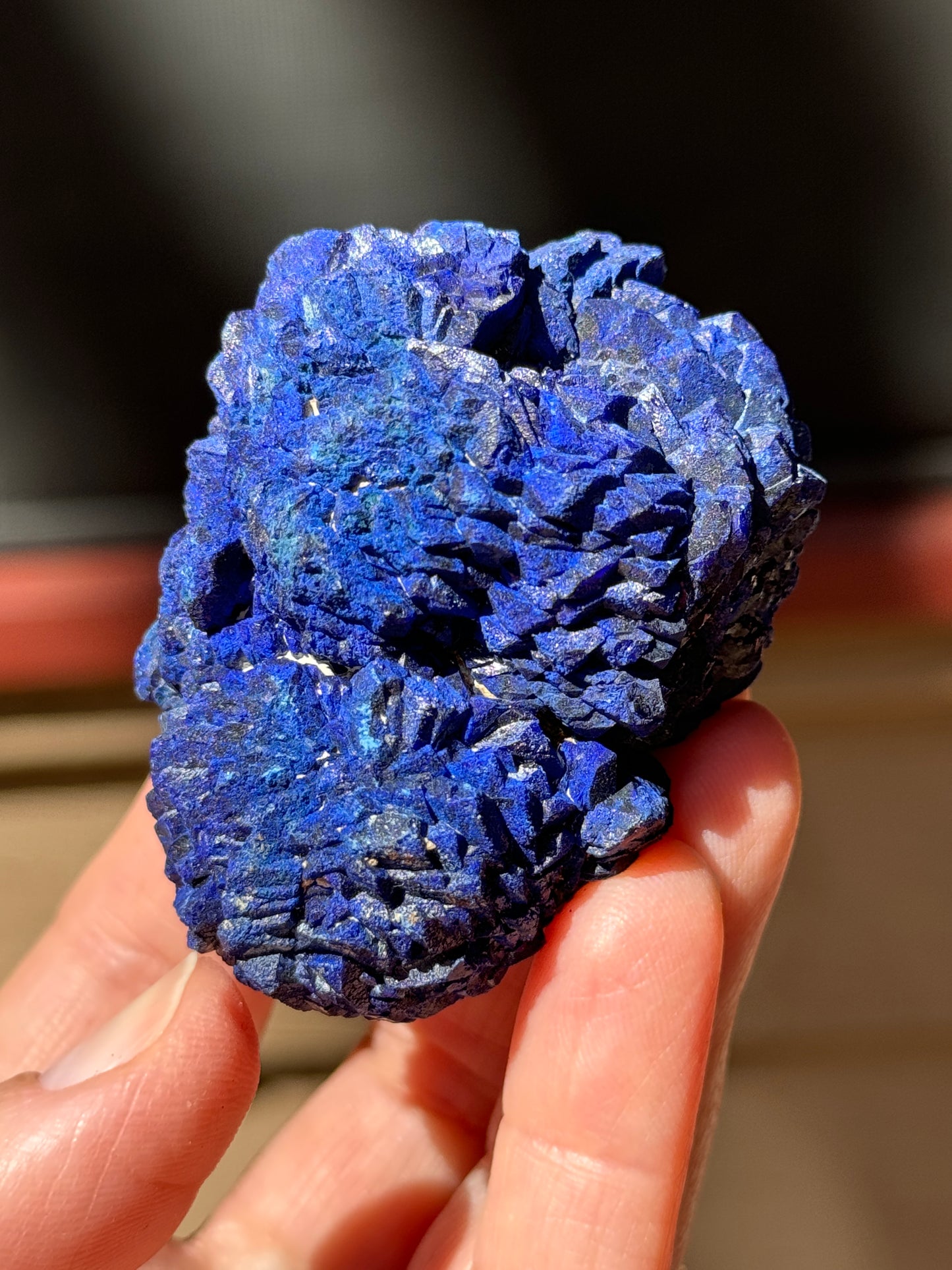 Azurite Rosette 153g, Morenci Mine, Arizona USA