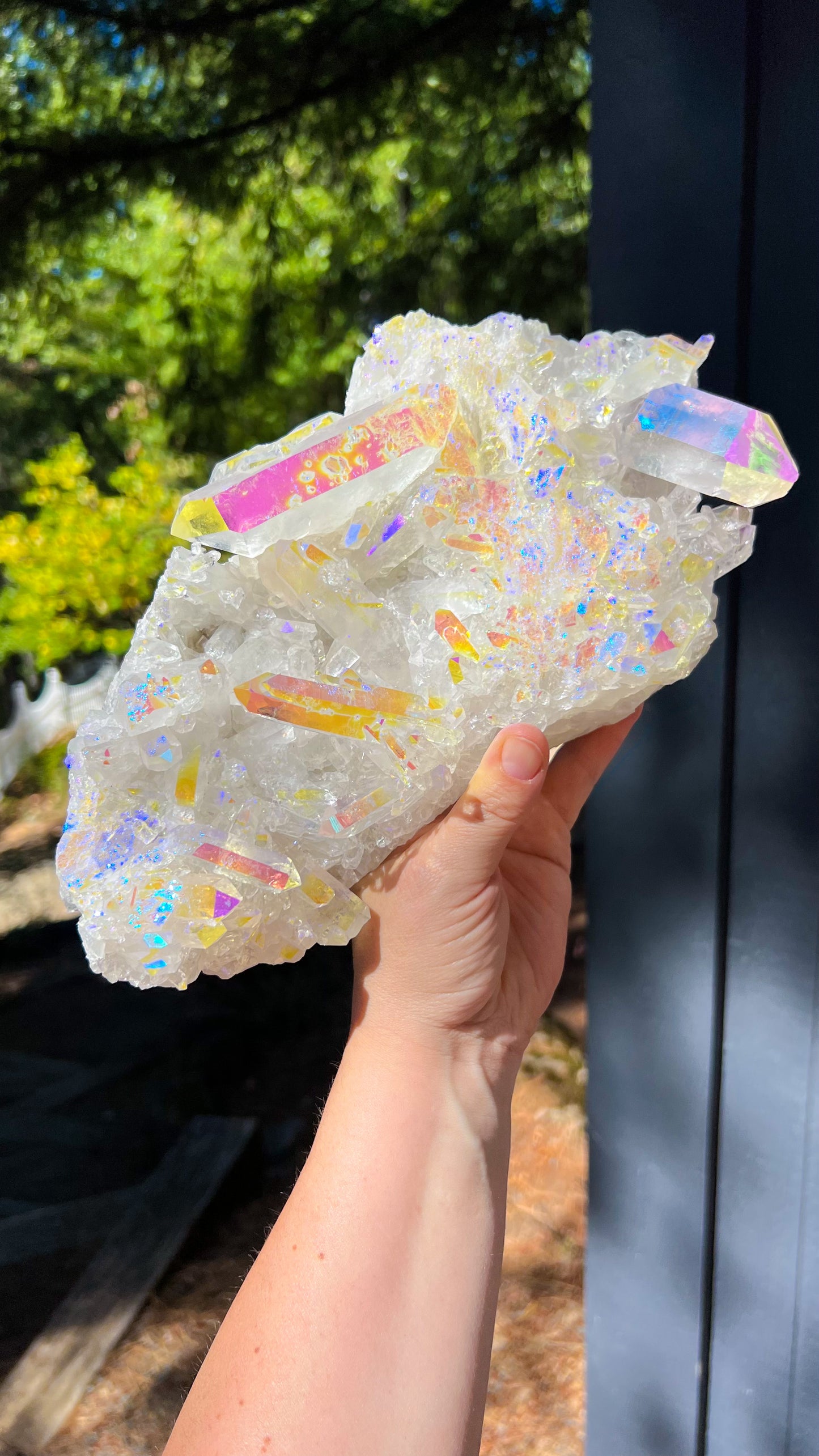 Angel Aura Quartz Cluster