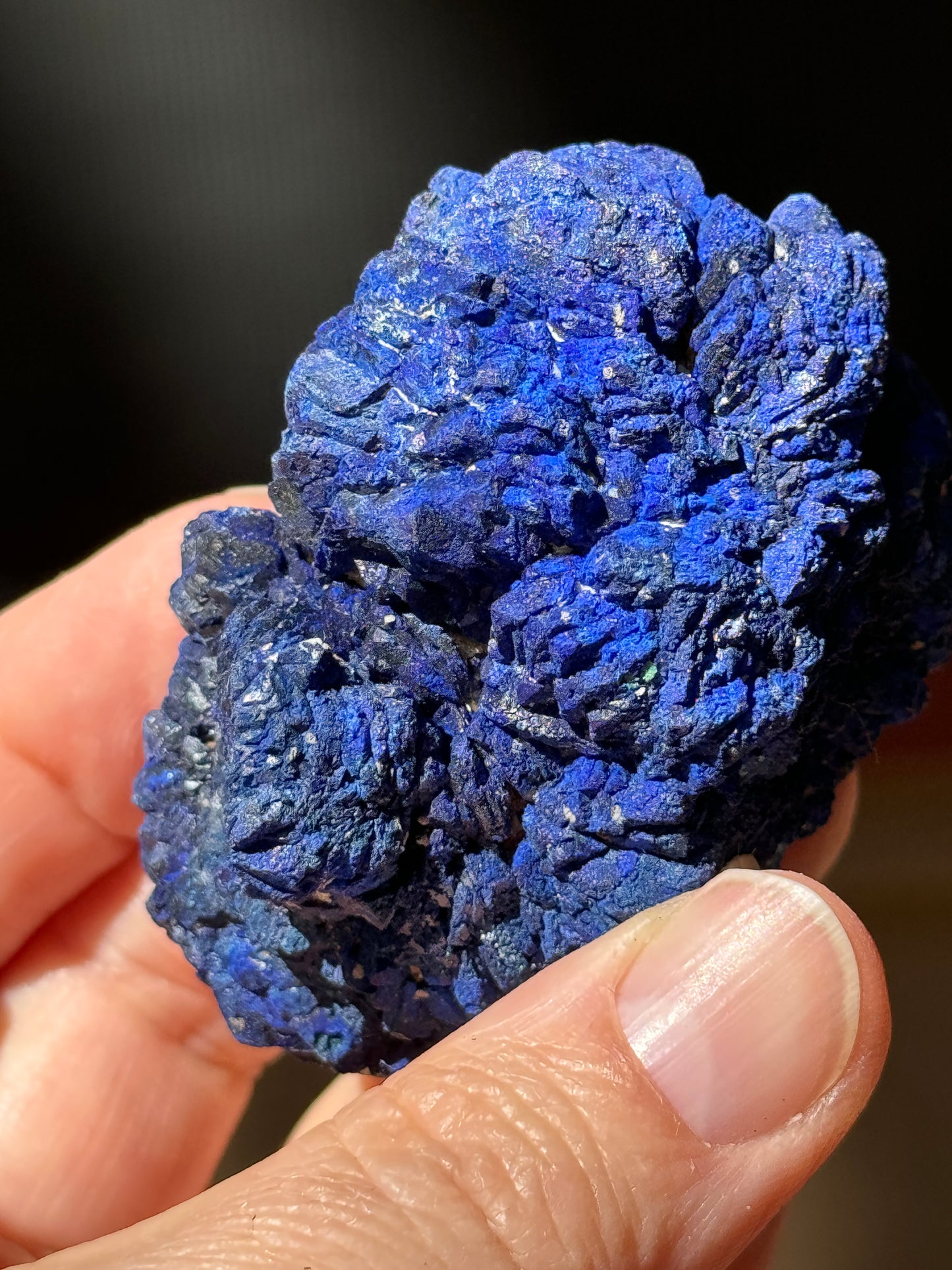 Azurite Rosette 153g, Morenci Mine, Arizona USA